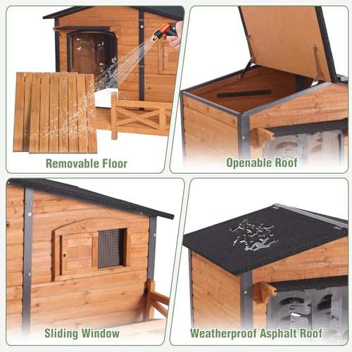 60.4’’ Extra Large Heated Dog House Outdoor (Heated Dog House)
