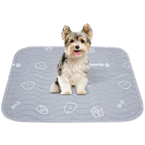 2 Pack Puppy Pee Pads Heavy Absorbency Washable for Dogs (18x24 Inch (Pack of 2）)