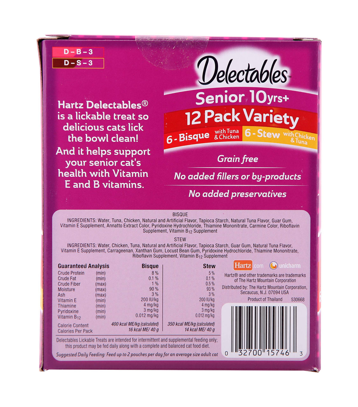 Hartz Stew & Bisque Lickable Wet Cat Treats for Adult & Senior Cats