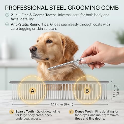 5 PCS Cat & Dog Grooming Kit Brush (Pink 5pc)
