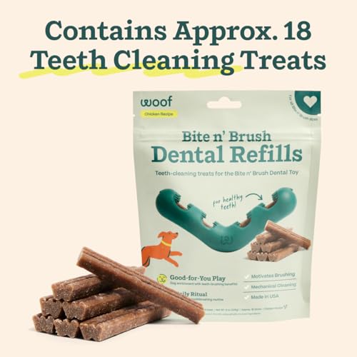 Bite n' Brush Dog Dental Stick Refills for Chew Toy