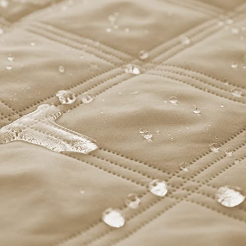 Waterproof Dog Bed Cover Pet Blanket with Anti (40x70 Inch (Pack of 1) / Beige)