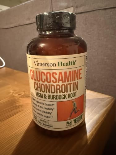 Vegan Glucosamine Chondroitin MSM Joint Supplements for Women & Men 180 Ct