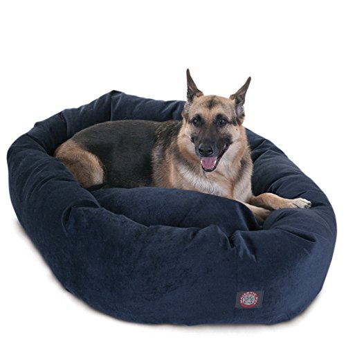 Villa 52 Inch Shredded Memory Foam Dog Bed for X (Navy)