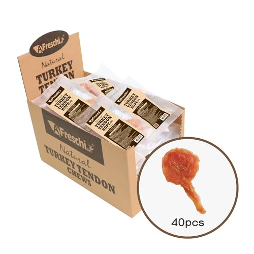 All Natural Turkey Tendon for Dogs (40 Count (Pack of 1))