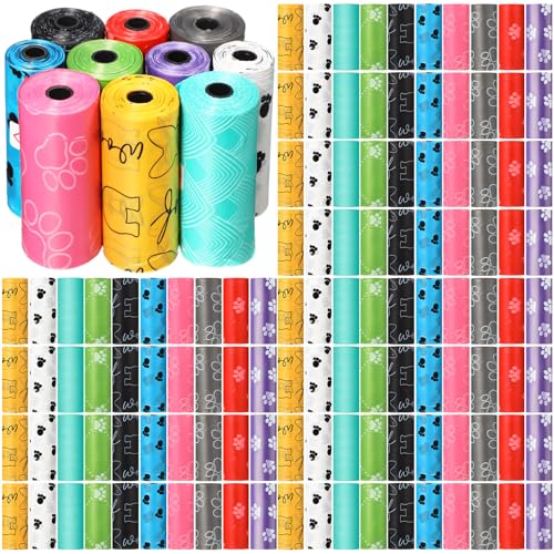 3000 Counts 200 Rolls Poop Bags for Dogs Plastic (Lovely Style)