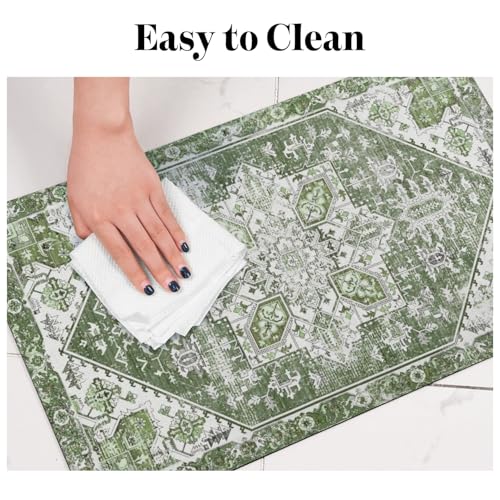 Dog Food Mats for Floors (Dark Green / S(12"×20"))