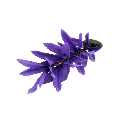 2 Pack 12 Inch Aquarium Silk Aquarium Plants (Purple / 12 Inch)