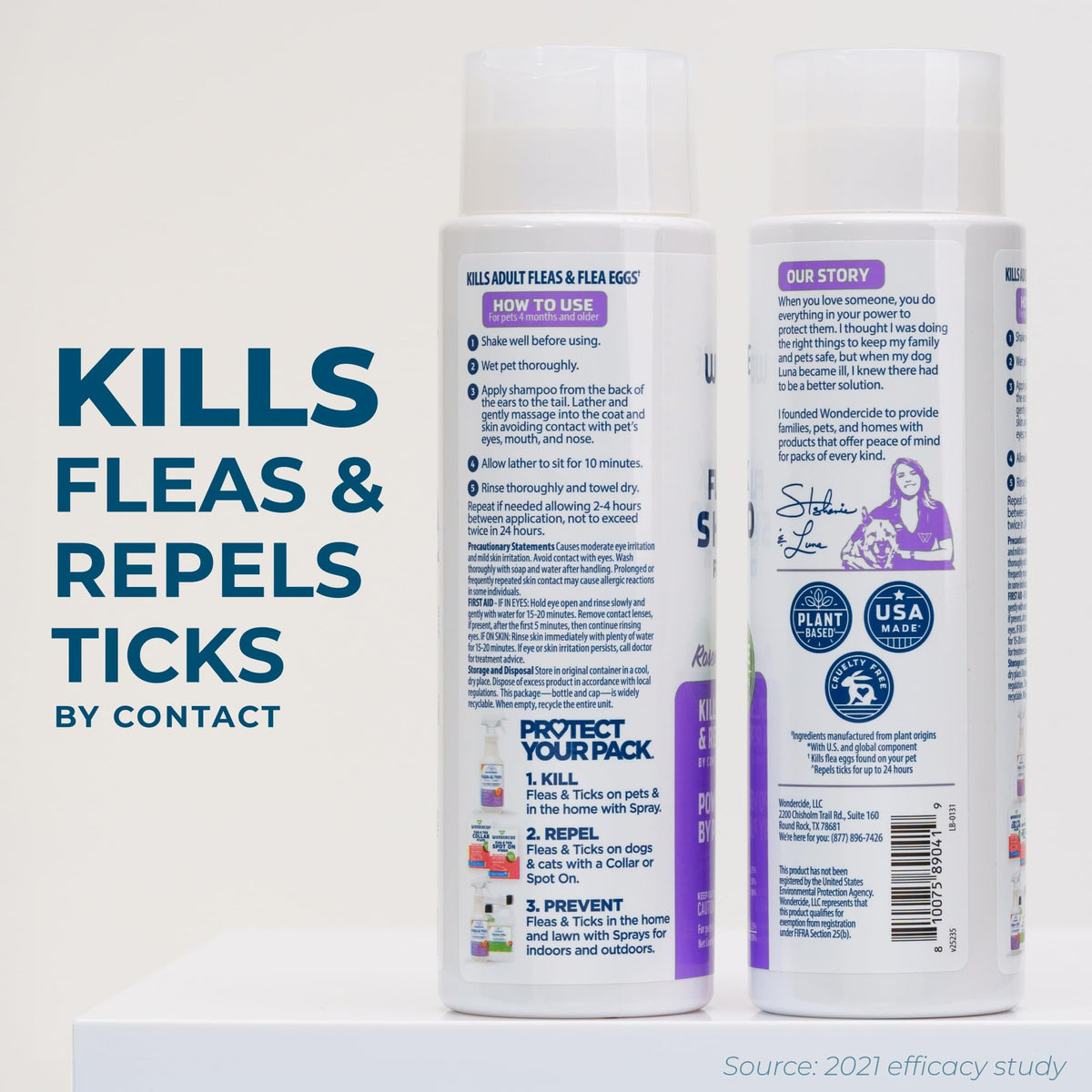 Flea & Tick Shampoo for Dogs and Cats (12 Fl oz)