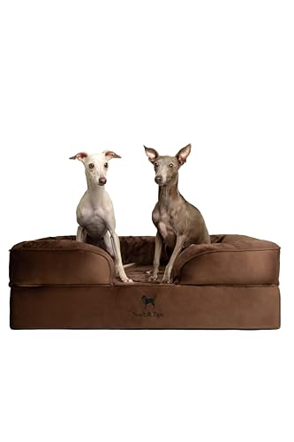 Dog Bed Orthopedic Memory Cooling Foam (Brown - VE / Large)