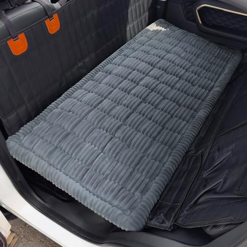 Dog Car Seat Cover for Back Seat (Grey)