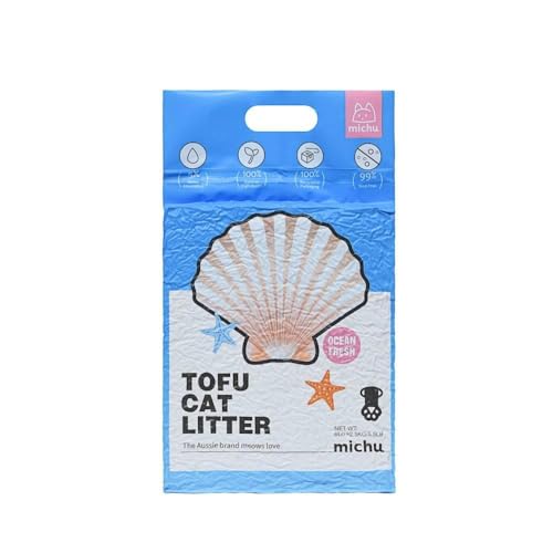 Tofu Cat Litter Natural Clumping Tofu Cat Litter (1 Pack / Ocean Fresh)
