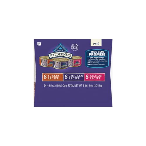 Wilderness Variety Pack Adult Paté Wet Cat Food (5.5 Ounce (Pack of 24))