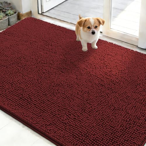 Dog Door Mat for Muddy Paws 48x30 (Caramel Russet / 48" X 30")