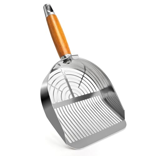 Cat Litter Scoop (For long particles / Silver)