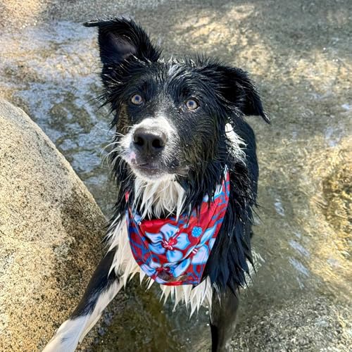 Dog Bandana with Lightweight Quick Drying Poly (Aloha)