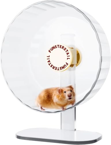 Super Silent Hamster Wheel 8.7 Inch (Cream White / Small(8.7 inch))