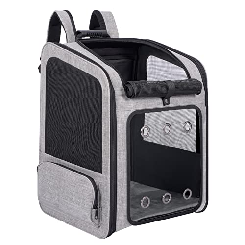 Extra Large Cat Backpack Carrier for Cats Under 30 Lbs (15.0"L x 13.0"W x 21.0"H)