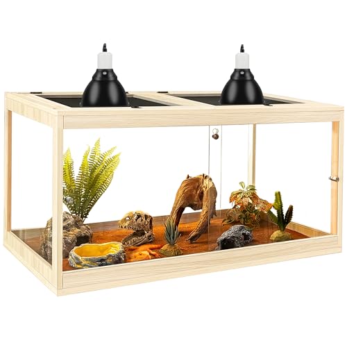 Bearded Dragon Tank 60 Gallon (Oak / 60 Gallon (39x18x18) Inch)
