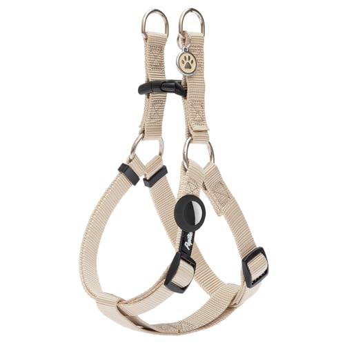 No Pull Dog Harness Small Sized Step (Beige / Small)