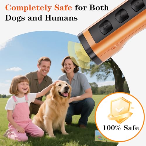 2 Pack Dog Bark Deterrent Devices Rechargeable Anti