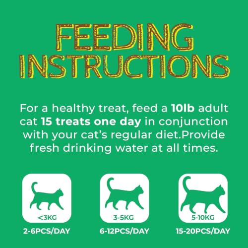 13.4 OZ Crunchy Cat Treats Catnip Treats for Cats with Digestive Support