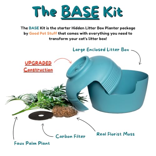 Original Hidden Litter Box Planter (Caribbean Blue)