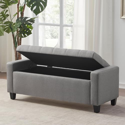 Ottoman with Storage (Grey)
