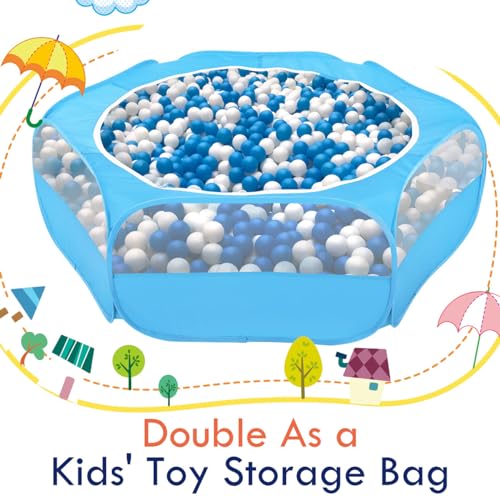 Small Animal Playpen with Zippered Cover (C-Light Blue)