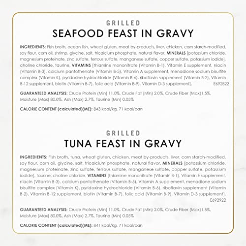 Purina Fancy Feast Grilled Seafood Wet Cat Food (3 Ounce (Pack of 30))