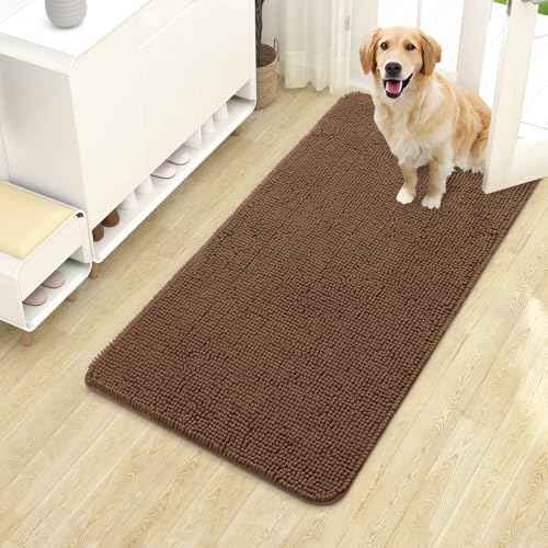 Dog Door Mat for Muddy Paws 40x24 (Mocha / 40" X 24")
