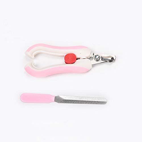 Bird Nail Clippers with Grinding Nail Scissors Tool Pet Parrot Claw Care (L / Pink)