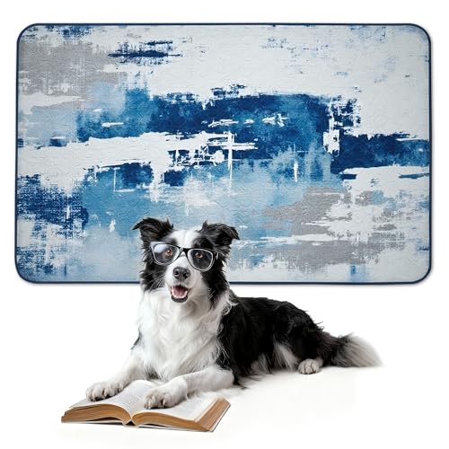 Washable Pee Pads for Dogs (Tie-dye Blue / 39" x 63" (1 Pack))
