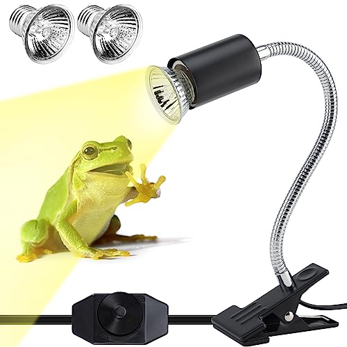 ReptileHeat Lamp The Adjustable Temperature and 360 ° Rotating Hose Crawlers Heating Lights (Yellow Lamp With Rotating Arm)
