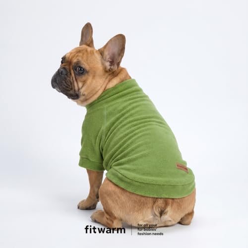 3 Pack Turtleneck Fleece Dog Sweater (X-Small / Bright Blue Green Brown)