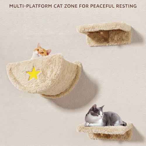 Cat Wall Furniture (Beige / 13 Piece Set)