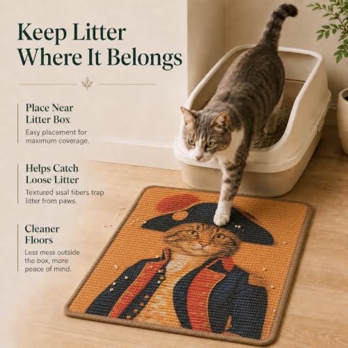 Art Sisal Cat Scratcher Mat (Royal Cat)