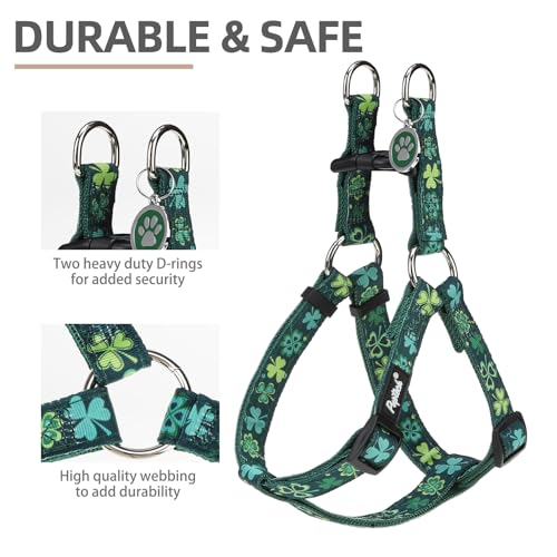 No Pull Dog Harness Small Sized Step (Green(St. Patrick) / Small)