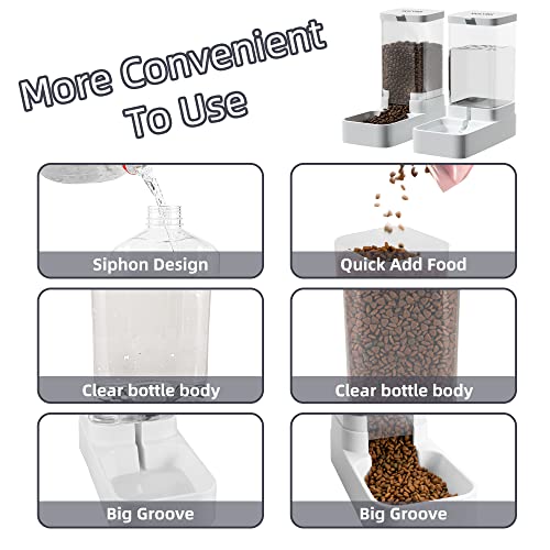 Gravity Pet Feeder and Water Dispenser Set (Water Feeder & Food Feeder)