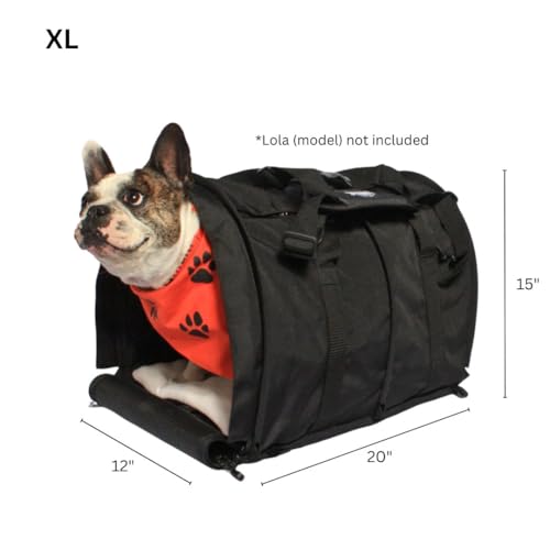 SturdiBag Pro 2.0 Pet Travel Carrier for Cats and Dogs (X-Large / Black)