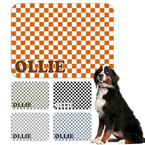 Personalized Dog Cat Feeding Mat Custom Pet Food Mat Waterproof Non