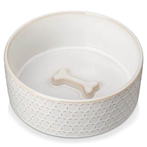 Ceramic Dog Food Bowl (Honeycomb / 6 Cups)