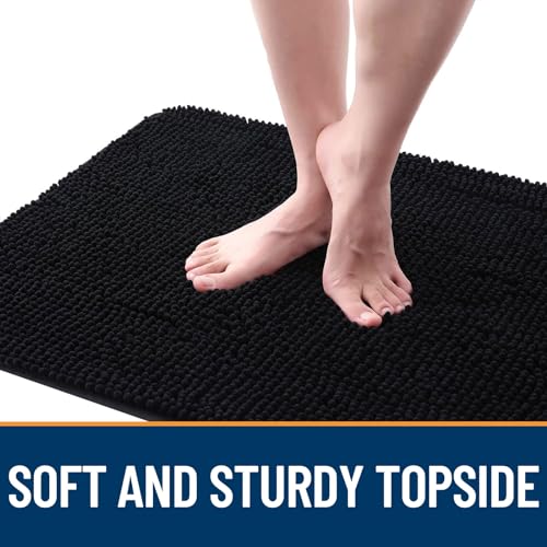 Dog Door Mat for Muddy Paws 48x30 (Black / 48" X 30")