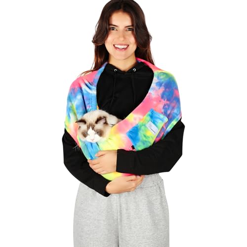 Hands Free Cat Sling Carrier (Fruits / 26.6"L x 14.2"W x 22.4"H)