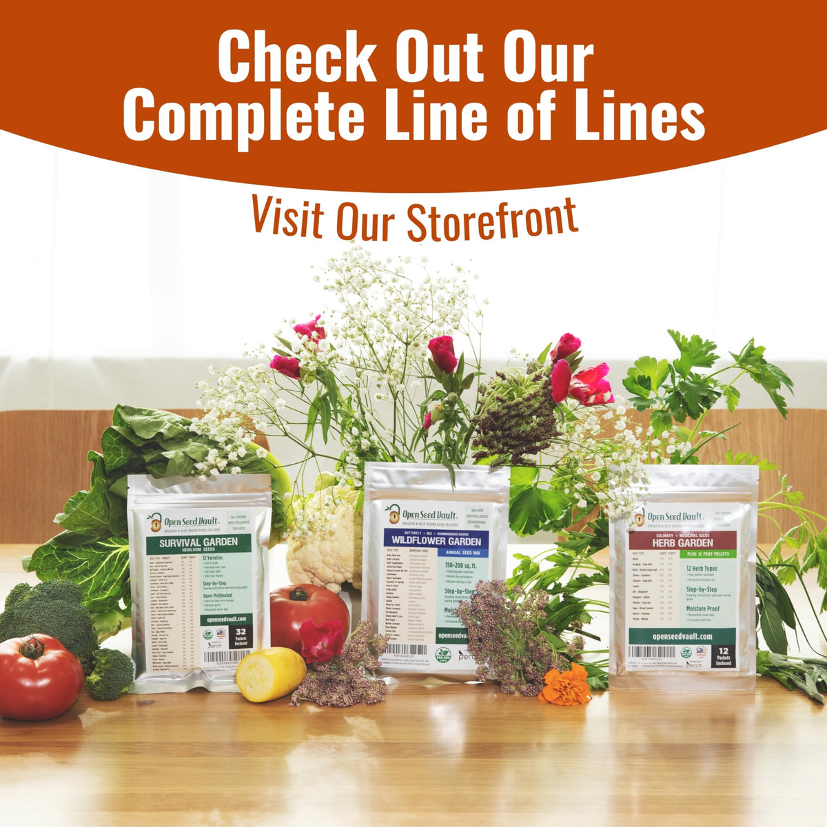 Vegetable Fruit & Herb Seeds