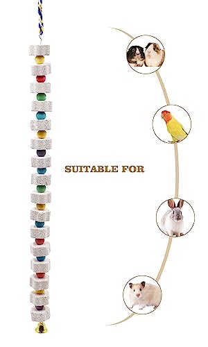 2 Pack 27 Inches Extra Long Bird Chewing Toy (White / 27.55 inch Long)