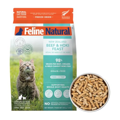 High Protein Freeze Dried Dry Cat Food with 98% Meat (1.8 Pound (Pack of 1))