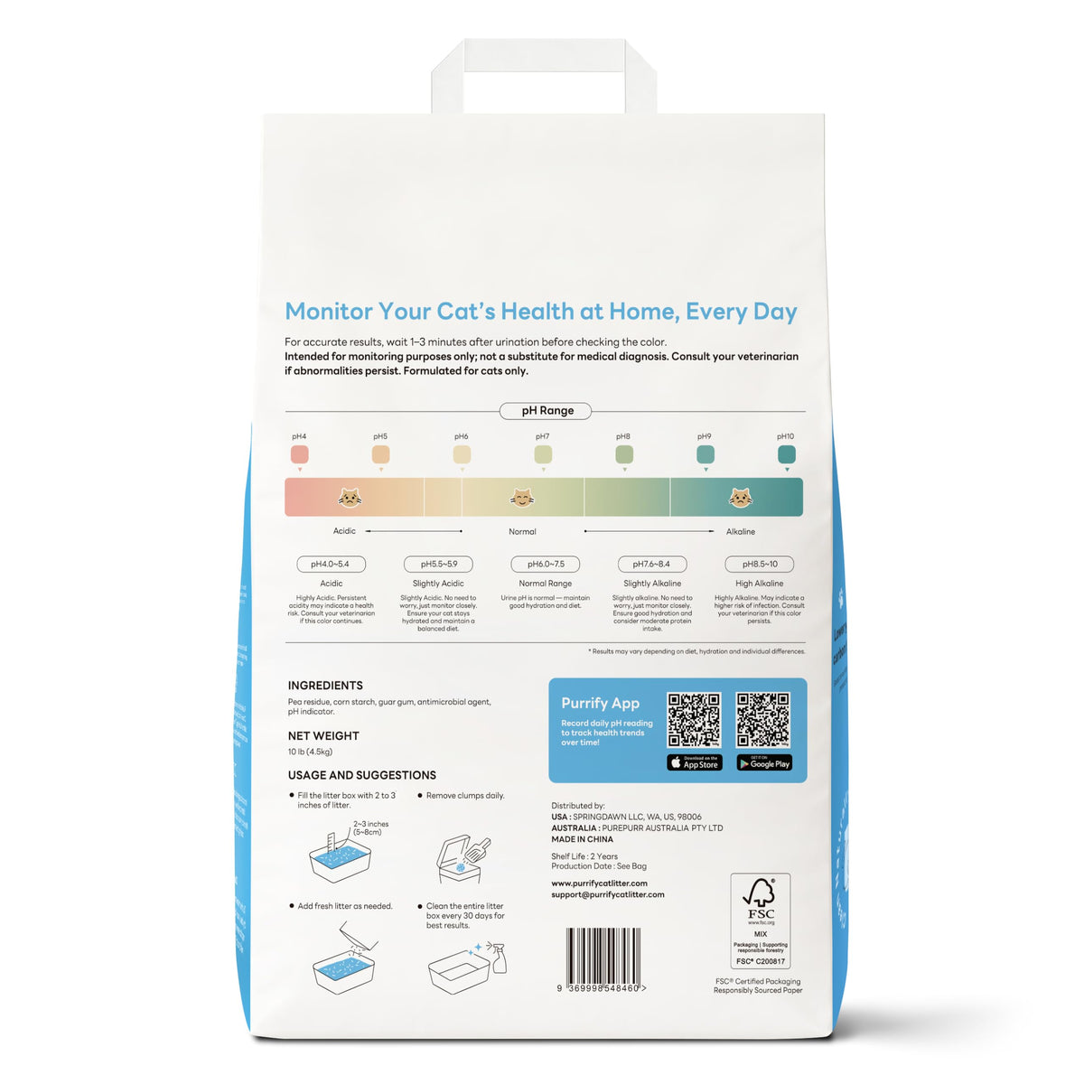 Plant Based Tofu Cat Litter with Cassava (10 lb* 3 pack)