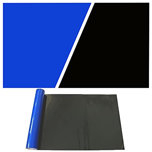 Aquarium Background Blue Black Fish Tank Background Picture 2 Sides Fish Backdrop for Aquarium Wallpaper 20" x 48" (19.7" H x48" L)