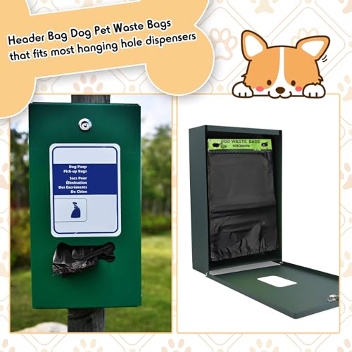 5000 Pcs 5000 Pcs Dog Header Bags (Black)